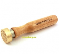 Клише для сургуча с буковой ручкой