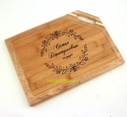 Лазерная гравировка на разделочной доске