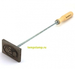 Стальное клеймо с ручкой