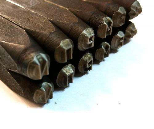 Стальные закаленные ударные клейма